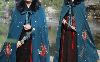 男生汉服披风冬季穿搭，男生汉服怎么穿视频教程